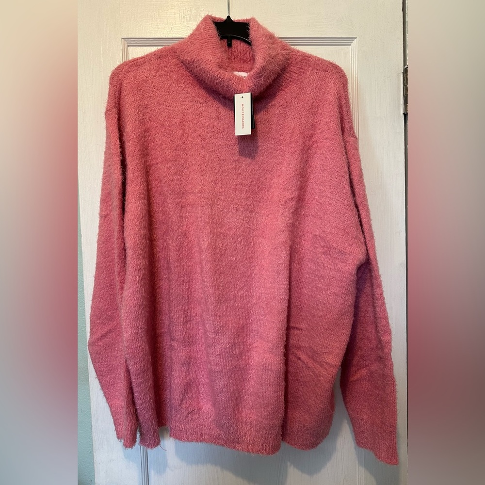 Molly&Isadora soft fuzzy turtleneck sweater